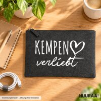 Kulturbeutel Kempen verliebt 1 Liter Charcoal