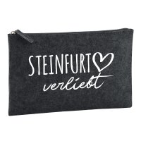 Kulturbeutel Steinfurt verliebt 1 Liter Charcoal