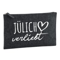 Kulturbeutel J&uuml;lich verliebt 1 Liter Charcoal