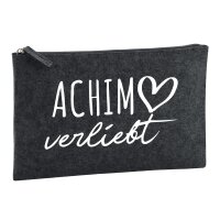 Kulturbeutel Achim verliebt 1 Liter Charcoal