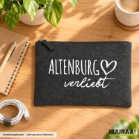 Kulturbeutel Altenburg verliebt 1 Liter Charcoal