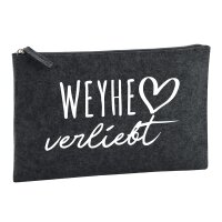 Kulturbeutel Weyhe verliebt 1 Liter Charcoal