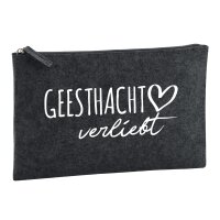 Kulturbeutel Geesthacht verliebt 1 Liter Charcoal