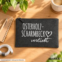 Kulturbeutel Osterholz-Scharmbeck verliebt 1 Liter Charcoal