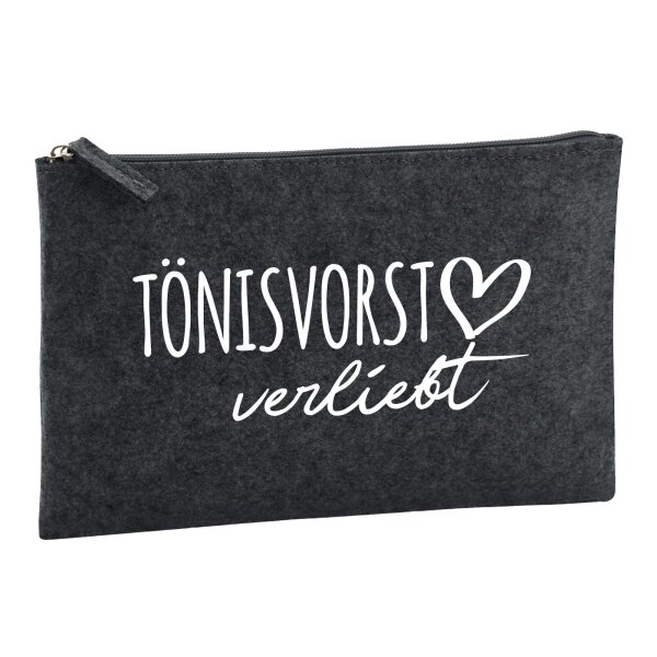 Kulturbeutel Tönisvorst verliebt 1 Liter Charcoal