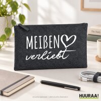 Kulturbeutel Meißen verliebt 1 Liter Charcoal