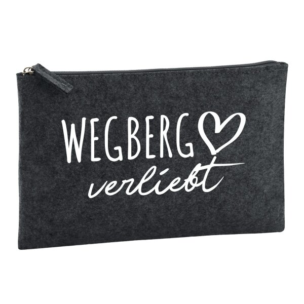 Kulturbeutel Wegberg verliebt 1 Liter Charcoal