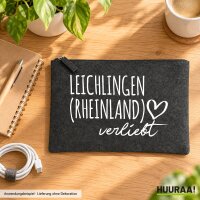 Kulturbeutel Leichlingen Rheinland verliebt 1 Liter Charcoal