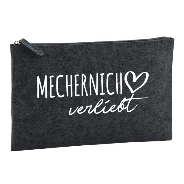 Kulturbeutel Mechernich verliebt 1 Liter Charcoal
