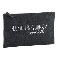 Kulturbeutel Neukirchen-Vluyn verliebt 1 Liter Charcoal