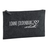 Kulturbeutel Lohne Oldenburg verliebt 1 Liter Charcoal