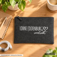 Kulturbeutel Lohne Oldenburg verliebt 1 Liter Charcoal