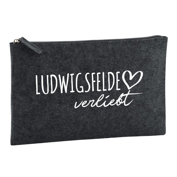 Kulturbeutel Ludwigsfelde verliebt 1 Liter Charcoal