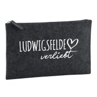 Kulturbeutel Ludwigsfelde verliebt 1 Liter Charcoal