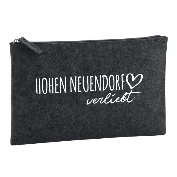 Kulturbeutel Hohen Neuendorf verliebt 1 Liter Charcoal