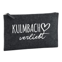 Kulturbeutel Kulmbach verliebt 1 Liter Charcoal