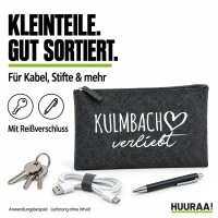 Kulturbeutel Kulmbach verliebt 1 Liter Charcoal