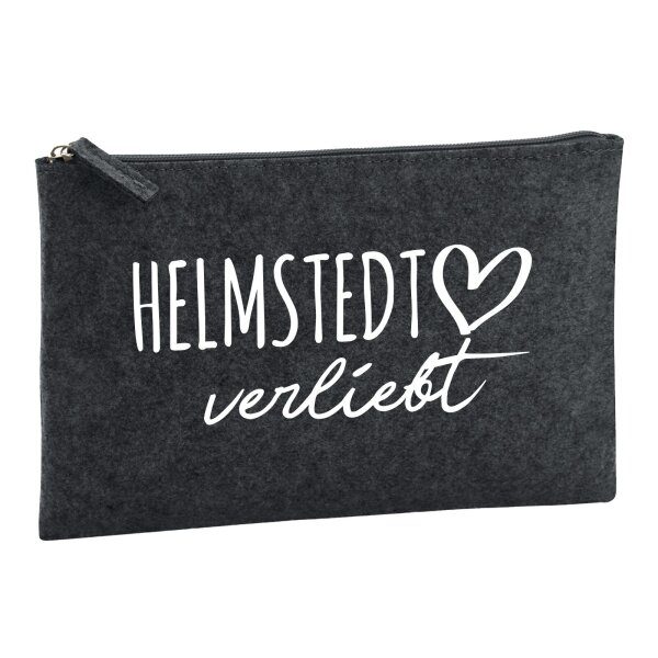 Kulturbeutel Helmstedt verliebt 1 Liter Charcoal