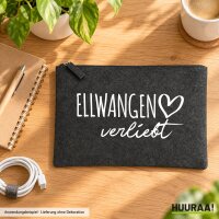 Kulturbeutel Ellwangen Jagst verliebt 1 Liter Charcoal