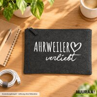 Kulturbeutel Ahrweiler verliebt 1 Liter Charcoal
