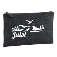 Kulturbeutel Juist Strandmotiv 1 Liter Charcoal