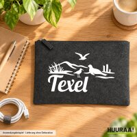 Kulturbeutel Texel Niederlande 1 Liter Charcoal