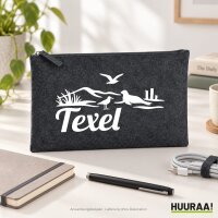 Kulturbeutel Texel Niederlande 1 Liter Charcoal