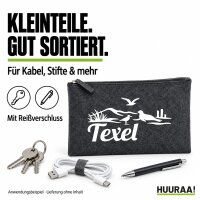 Kulturbeutel Texel Niederlande 1 Liter Charcoal