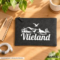 Kulturbeutel Vlieland Niederlande 1 Liter Charcoal