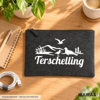 Kulturbeutel Terschelling Niederlande 1 Liter Charcoal