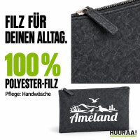 Kulturbeutel Ameland Niederlande 1 Liter Charcoal