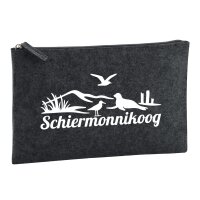 Kulturbeutel Schiermonnikoog Niederlande 1 Liter Charcoal