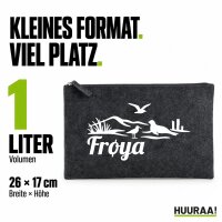 Kulturbeutel Frøya Norwegen 1 Liter Charcoal