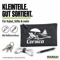 Kulturbeutel Corsica Frankreich 1 Liter Charcoal