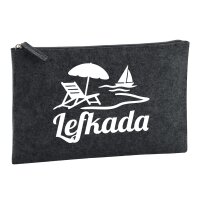 Kulturbeutel Lefkada Griechenland 1 Liter Charcoal