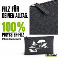 Kulturbeutel Bali Inselmotiv Indonesien 1 Liter Charcoal