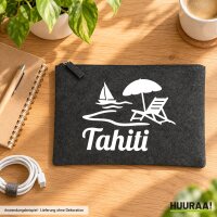 Kulturbeutel Tahiti Inselmotiv...