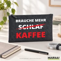 Kulturbeutel Brauche mehr Schlaf Kaffee 1 Liter Charcoal