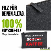 Kulturbeutel Brauche mehr Schlaf Kaffee 1 Liter Charcoal