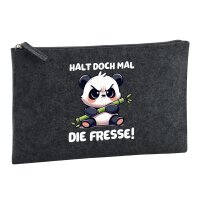 Kulturbeutel Halt die Fresse grimmiger Panda 1 Liter...