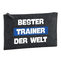 Kulturbeutel Bester Trainer der Welt 1 Liter Charcoal
