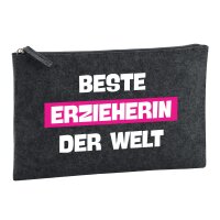 Kulturbeutel Beste Erzieherin der Welt 1 Liter Charcoal