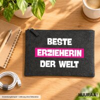 Kulturbeutel Beste Erzieherin der Welt 1 Liter Charcoal