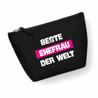 Kulturbeutel Beste Ehefrau der Welt 1 Liter Charcoal