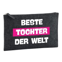 Kulturbeutel Beste Tocher der Welt 1 Liter Charcoal