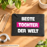 Kulturbeutel Beste Tocher der Welt 1 Liter Charcoal