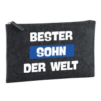 Kulturbeutel Bester Sohn der Welt 1 Liter Charcoal