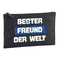 Kulturbeutel Bester Freund der Welt 1 Liter Charcoal