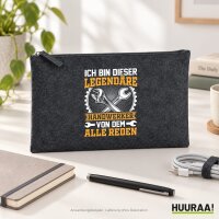 Kulturbeutel Ich legendäre Handwerker von dem alle reden 1 Liter Charcoal