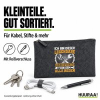 Kulturbeutel Ich legendäre Handwerker von dem alle reden 1 Liter Charcoal